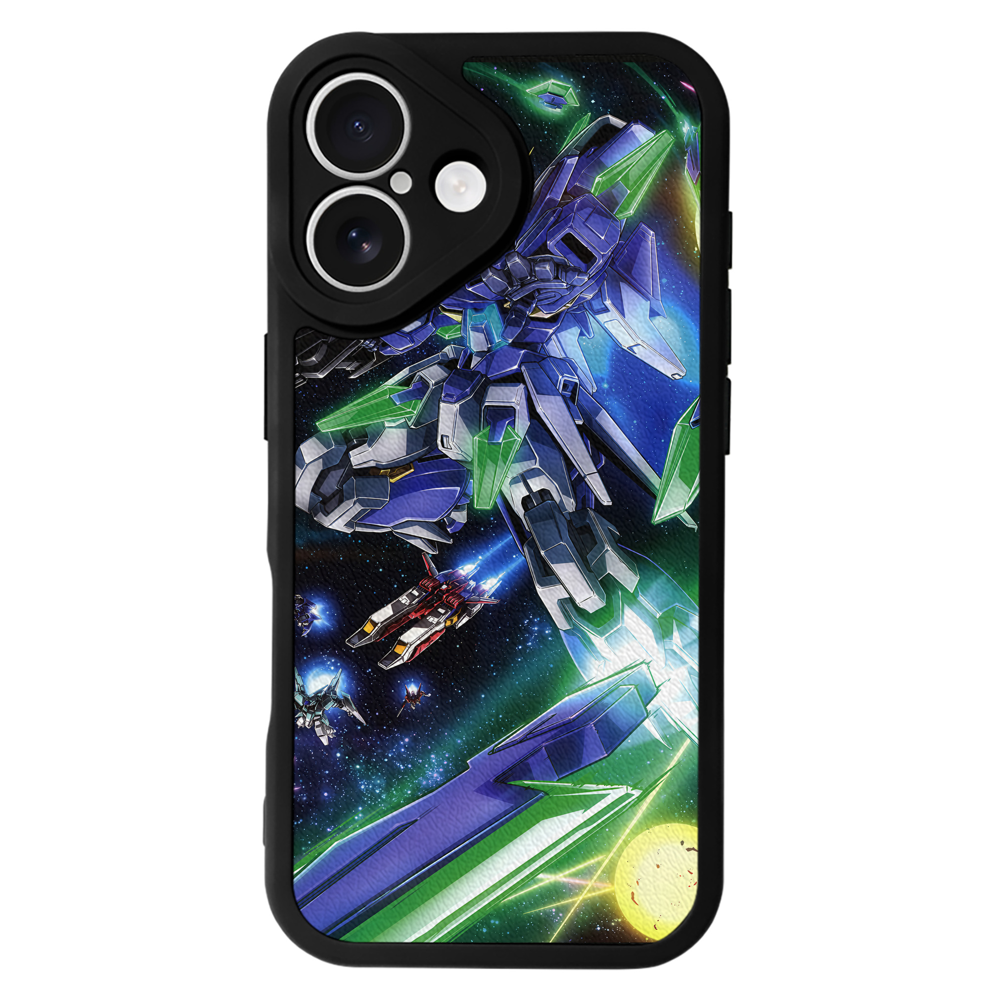 （画像用） 機動戦士ガンダム Mobile Suit Gundam 【iPhone 16シリーズ対応】シリコンスマホケース（レザー調） 材質：シリコン